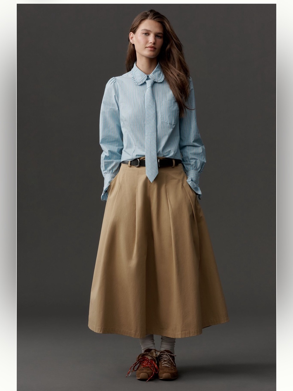 Maeve Necktie Oxford Buttondown Shirt!